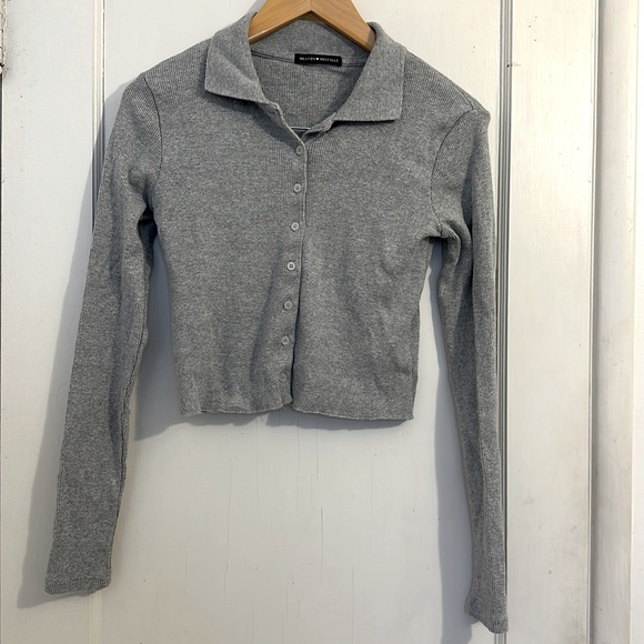 Brandy Melville collared button top - Picture 1 of 4